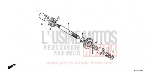 AXE DE KICKSTARTER CRF100FC de 2012